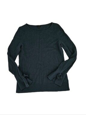 Women’s Talbots Long Sleeve Knit Top Dark Green Small